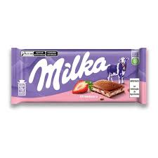 CHOCOLATE MILKA STRAWBERRY 100 GR