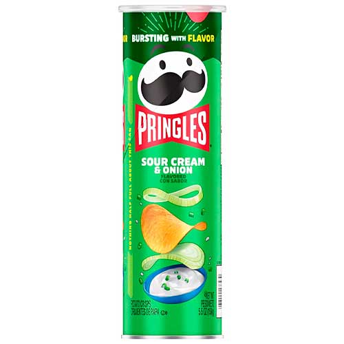 PAPAS PRINGLES SOUR CREAM AND ONION 158 GR