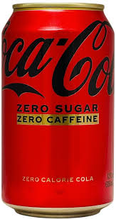 COCA COLA ZERO SUGAR ZERO CAFFEINE LATA 355 ML