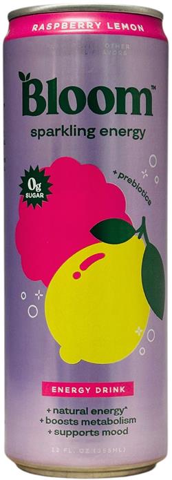 BEBIDA ENERGIZANTE BLOOM RASBERRY LEMON 355 ML