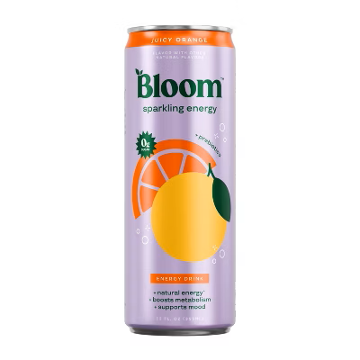 BEBIDA ENERGIZANTE BLOOM JUICY O9RANGE 355 ML