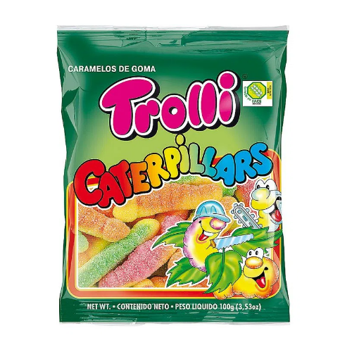 GOMITAS TROLLI CATERPILLARS 100 GRS