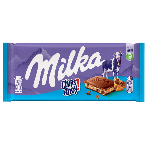 CHOCOLATE MILKA CHIPS AHOY 100 GR