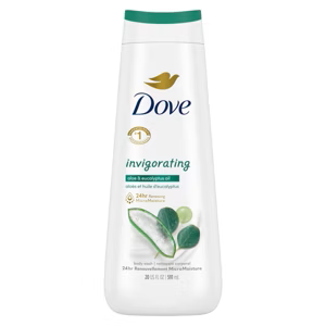 BODY WASH DOVE INVIGORATING ALOE & EUCALYPTUS 591 ML