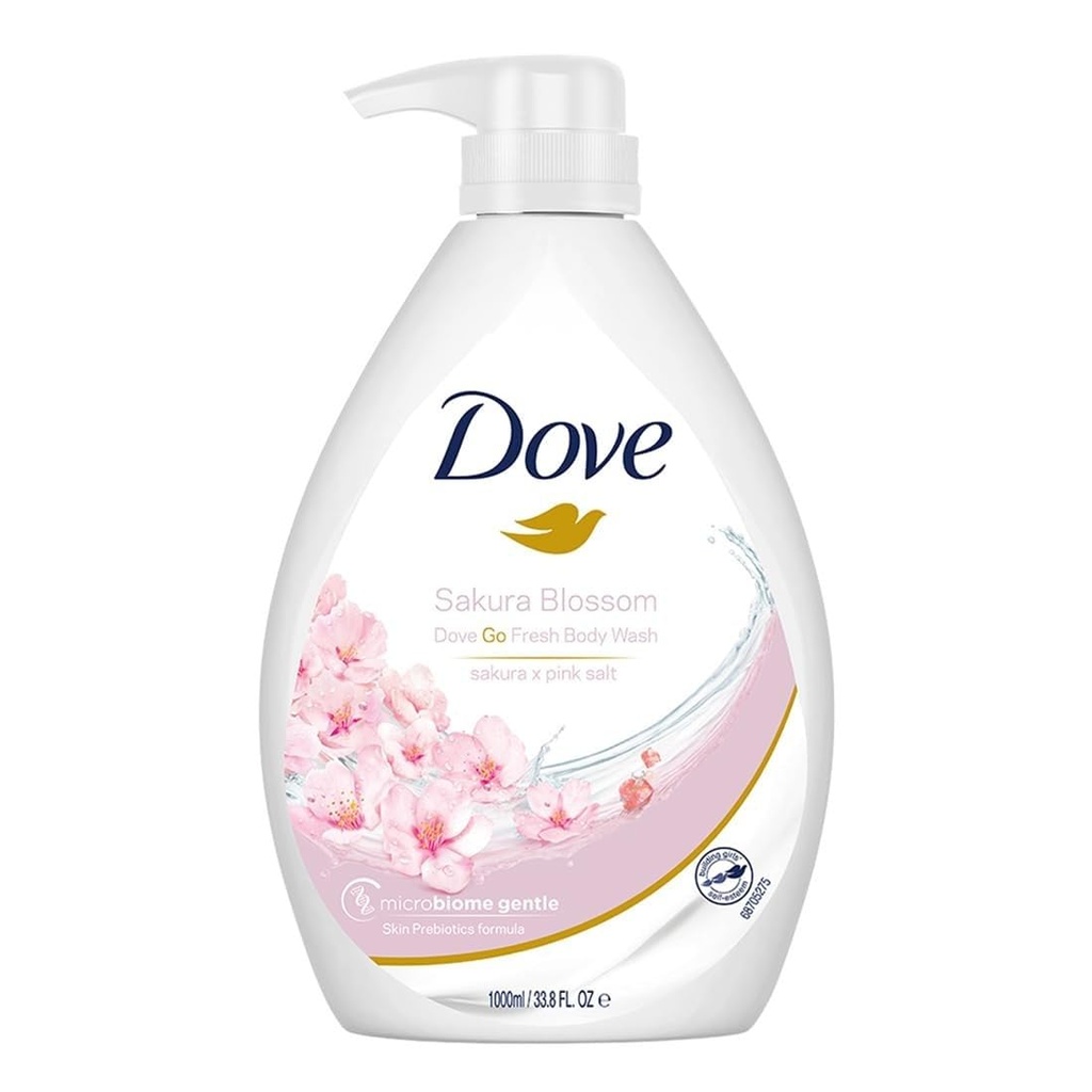 BODY WASH DOVE SAKURA BLOSSOM 1 LT