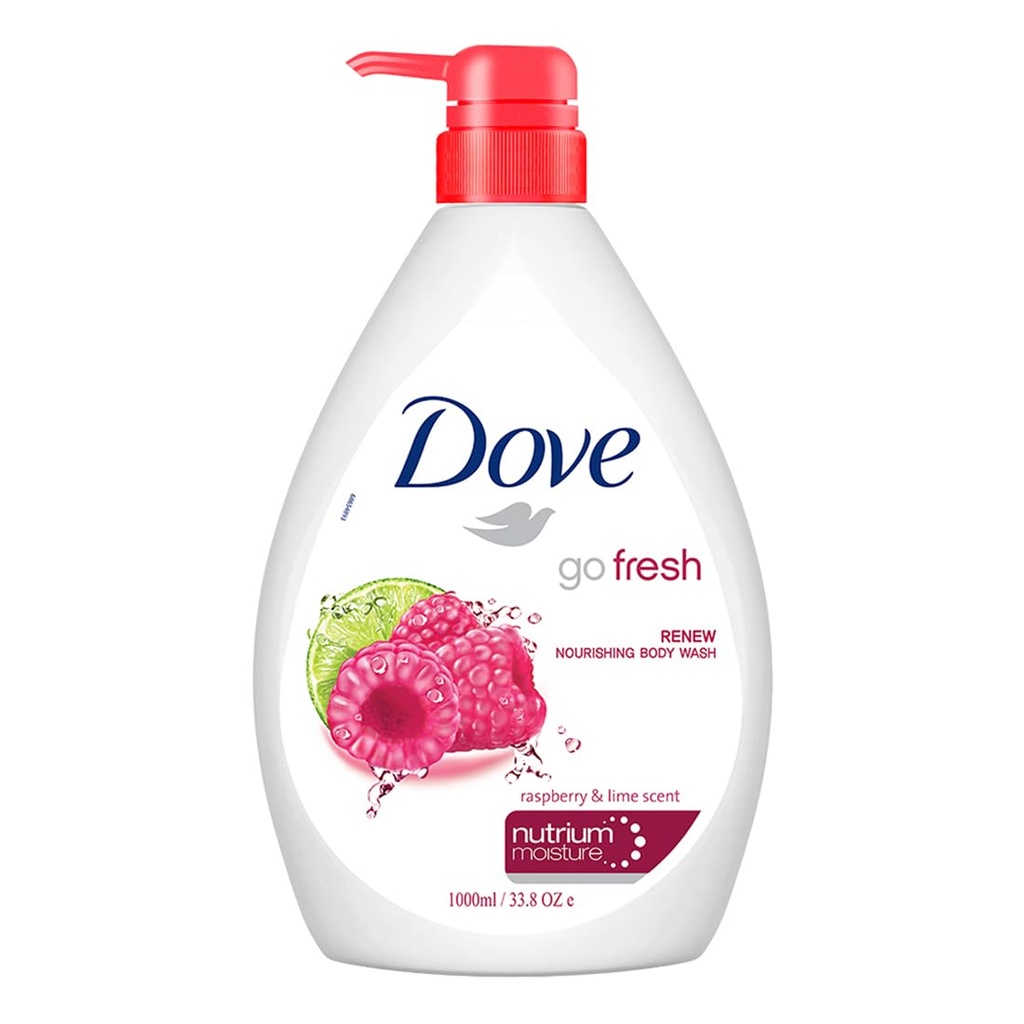 BODY WASH DOVE RASPBERRY & LIME SCENT 1 LT