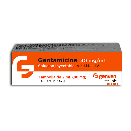 GENTAMICINA 40ML SOLUCIÓN INYECTABLE