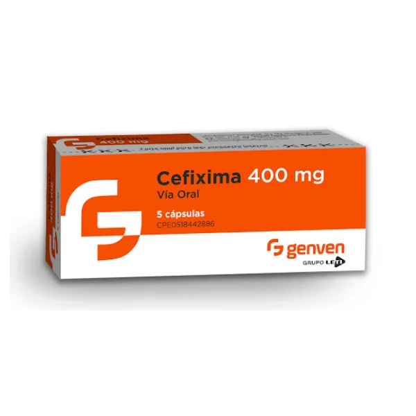 CEFIXIMA 400MG 5CAPSULAS GENVEN