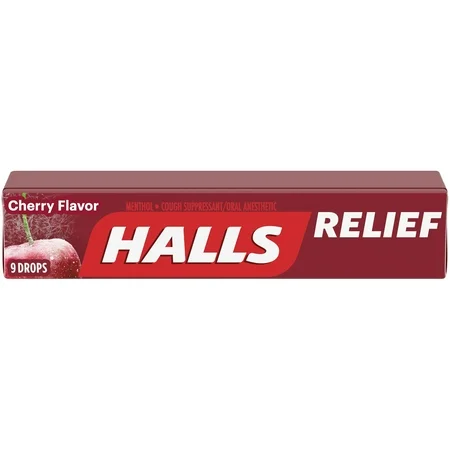 CARAMELOS HALLS CHERRY FLAVOR 28 GR