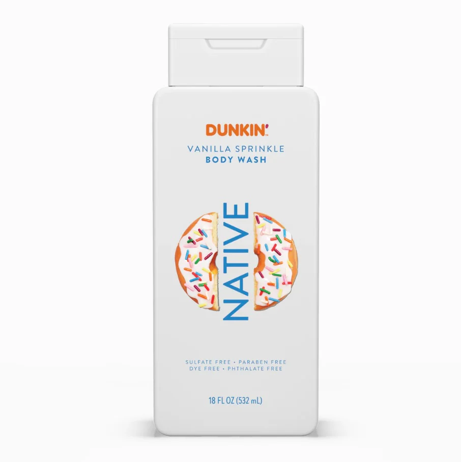 NATIVE DUNKIN VANILLA SPRINKLE BODY WASH 487ML