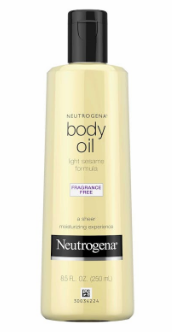 NEUTROGENA BODY OIL FRAGANCE FREE LIGHT SESAME FORMULA 250 ML