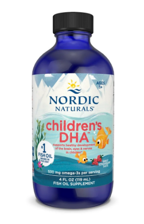 FISH OIL KIDS 530MG CHILDREN´S DHA 119 ML NORDIC NATURALS