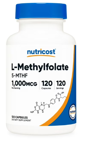 L-METHYLFOLATE 5-MTHF 1.000MCG 120 CAPS NUTRICOST
