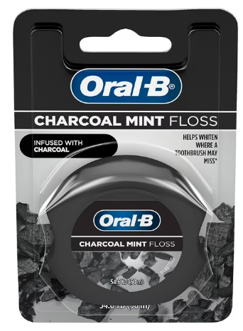 ORAL B CHARCOAL MINT FLOSS 50M
