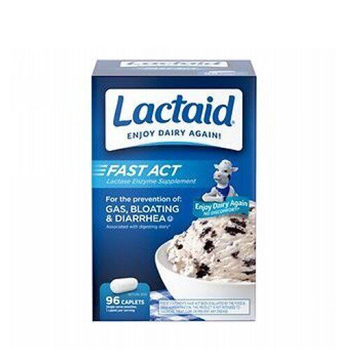 LACTAID FAST ACT GAS, BLOATING AND DIARRHEA X 96 TAB