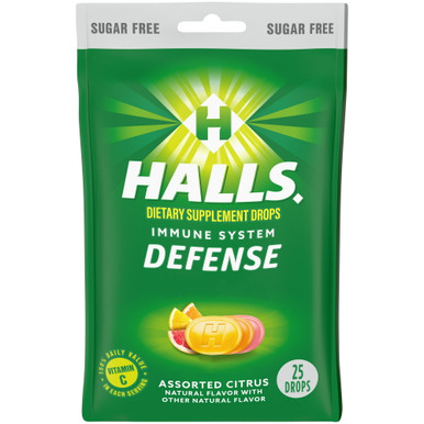 HALLS RELIEF ASSORTED CITRUS SUGAR FREE X 25 DROPS