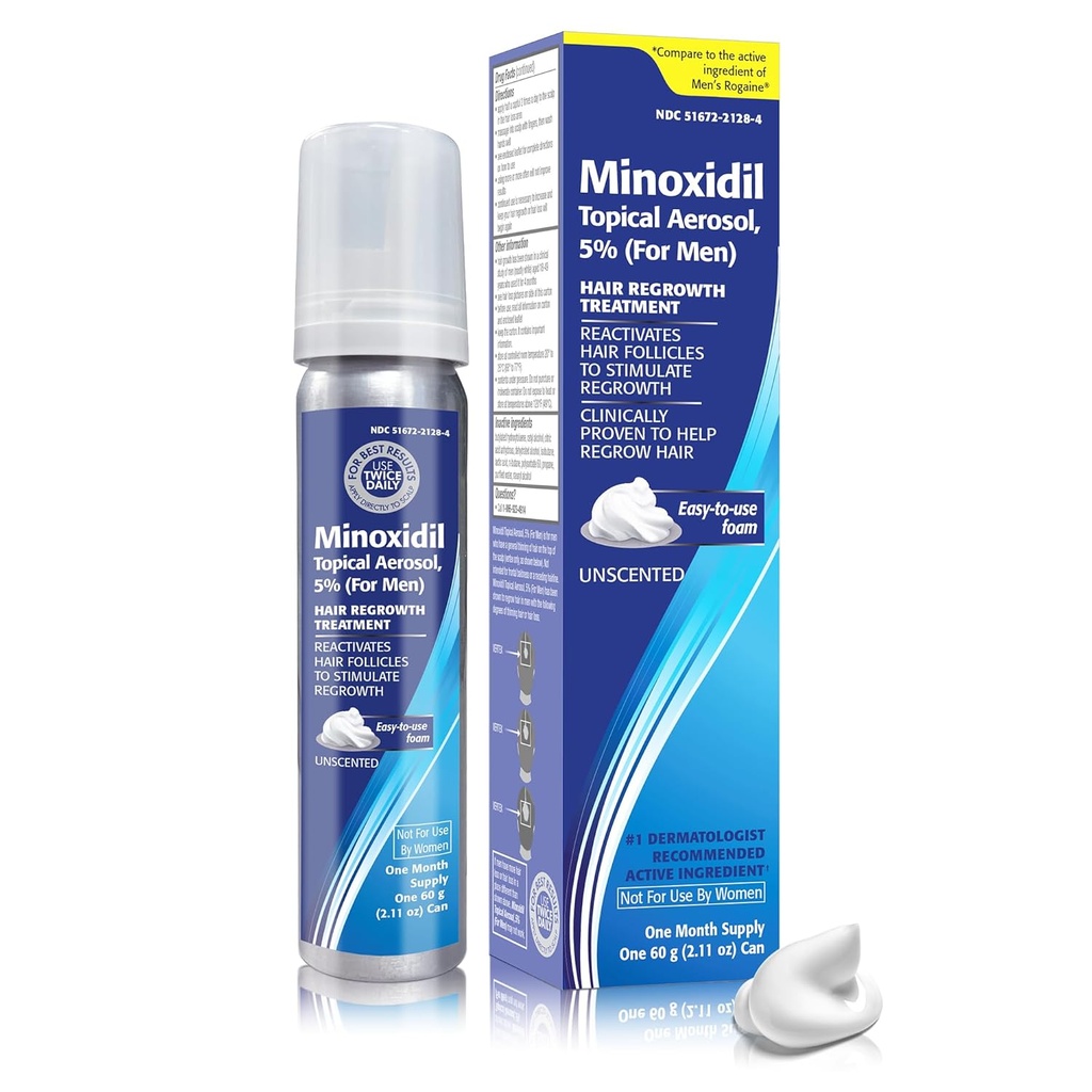 MINOXIDIL BERKLEY JENSEN AEROSOL 5% FOAM 60 GR