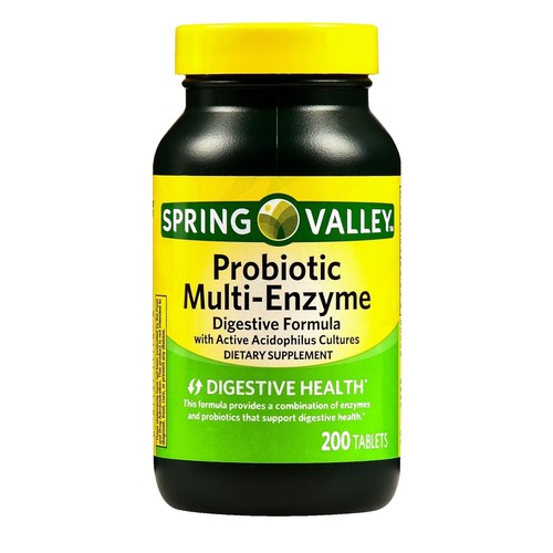 PROBIOTIC MULTI-ENZYME SPRING VALLEY 200 TABLETS