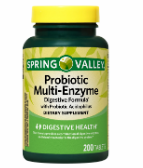 PROBIOTIC MULTI-ENZYME SPRING VALLEY 200 TABLETS