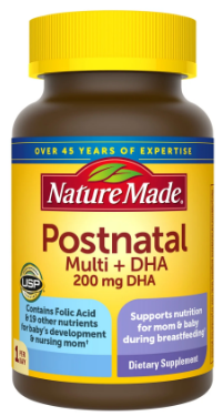 POSTNATAL MULTI +DHA 200 MG NATURE MADE 60 CAP