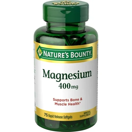MAGNESIUM EXCELLENT SOURCE 400 MG NATURE BOUNTY 75 SOFTGELS