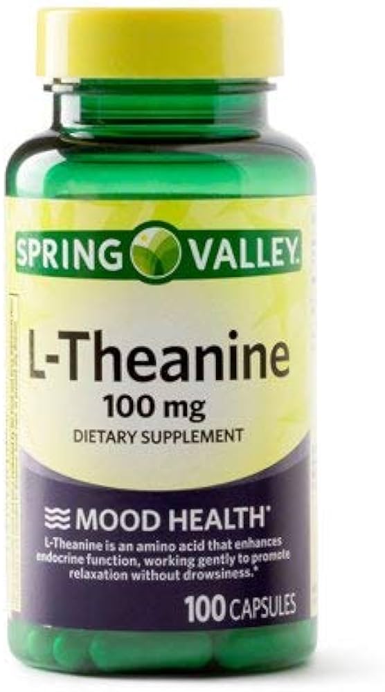 L-THEAINE 100 MG DIATERY SUPPLEMENT SPRING VALLEY 100 CAP