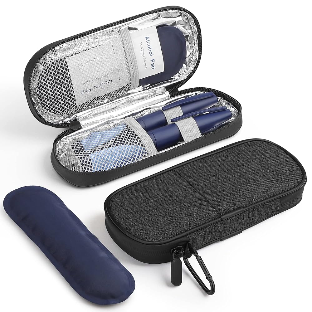 ESTUCHE VIAJERO CON ENFRIADOR DE INSULINA