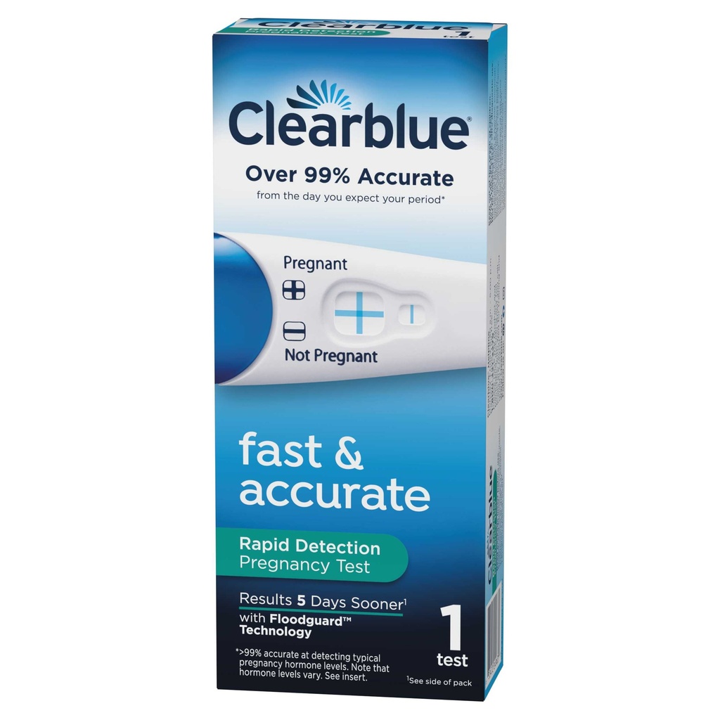 PRUEBA DE EMBARAZO CLEARBLUE FAST & ACCURATE 1 TEST