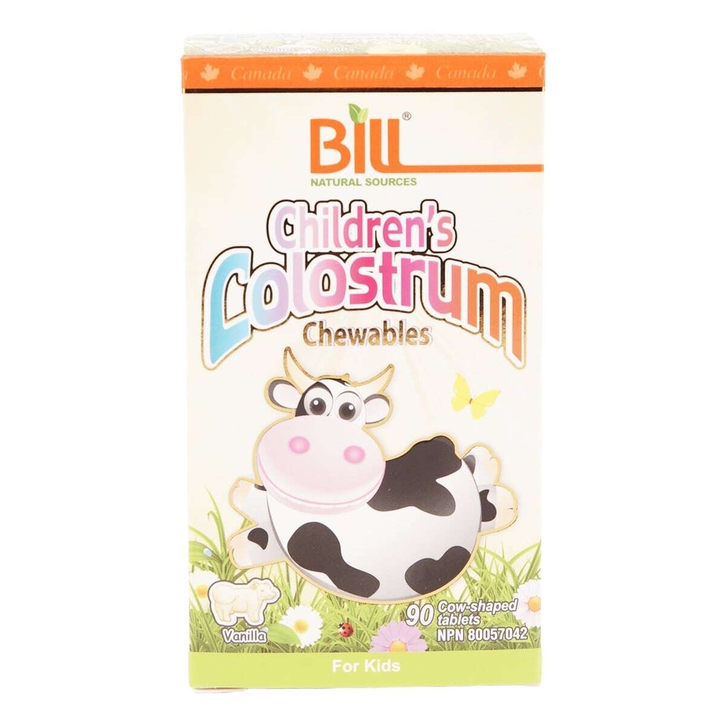 COLOSTRUM CHILDRENS NATURAL SOURCES 90 TABLETS CHAWABLES