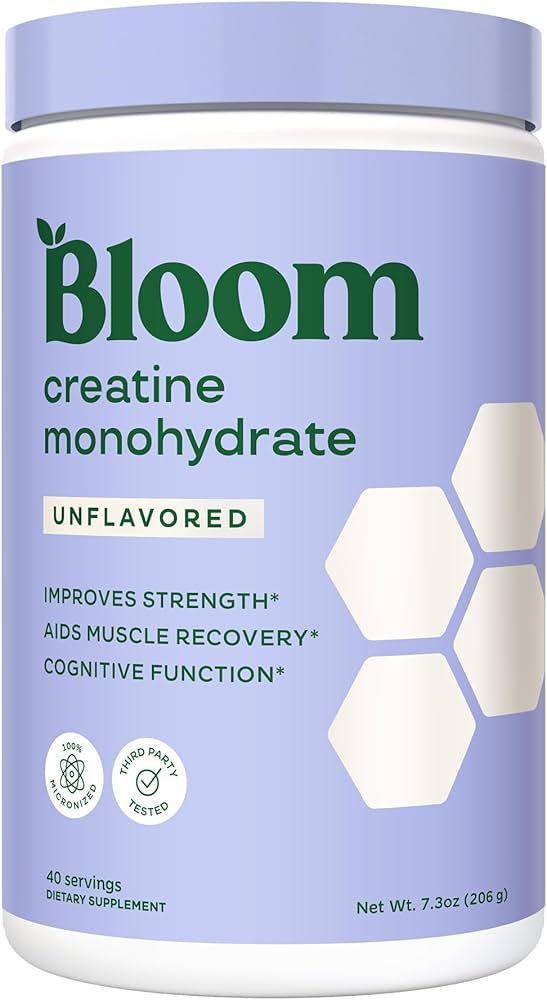 BLOOM NUTRITION CREATINE MONOHYDRATE UNFLAVORED 206 GR