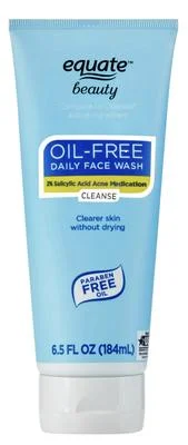 EQUATE OIL-FREE DAILY FACE WASH CLEANSE PARABEN & OIL FREE 184 ML