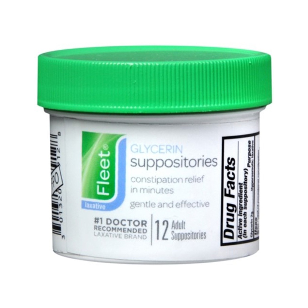 FLEET LAXITIVE PARA ADULTOS X 12 SUPOSITORIOS