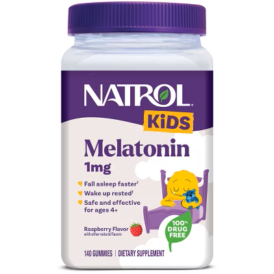 MELATONIN KIDS NATROL 1MG 140 GUMMIES