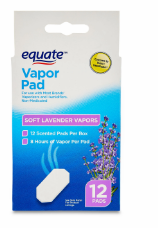 VAPOR PADS REFILLS FOR VAPORIZER X 12 TAB LAVANDER - EQUATE