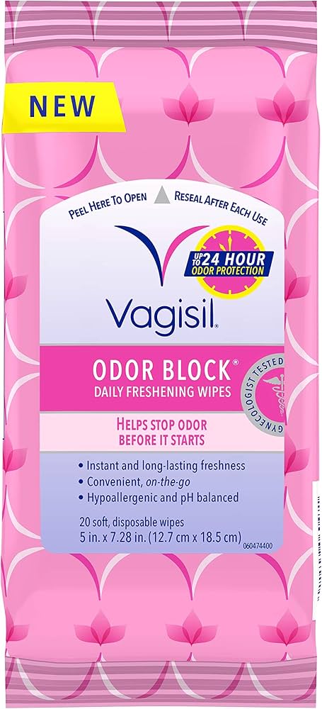 VAGISIL ODOR BLOCK 20 WIPES