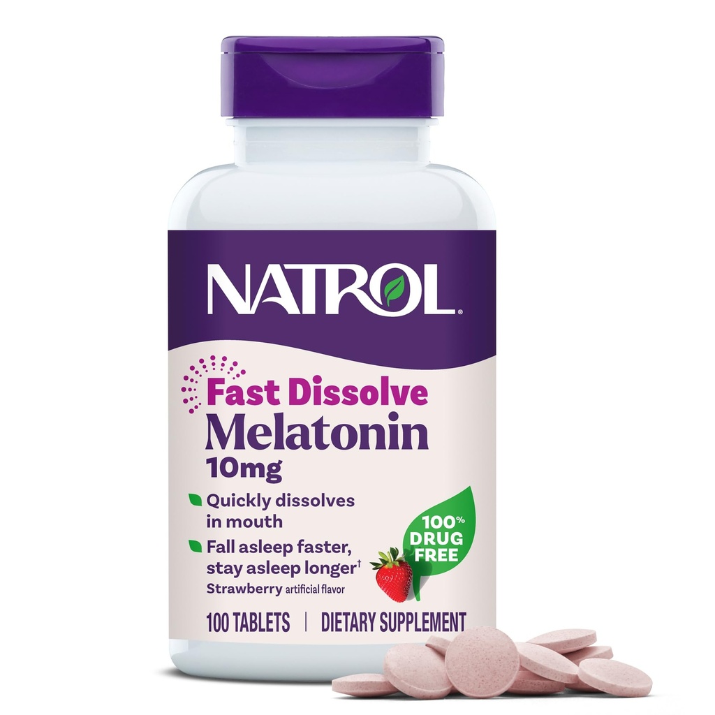 MELATONINA FAST DISSOLVE 10 MG NATROL 100 TABLETS