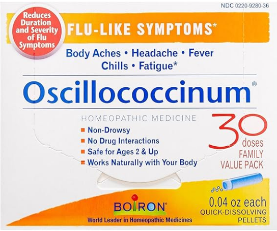 OSCILLOCOCCINUM HOMEOPATHIC BOIRON 30 DOSIS