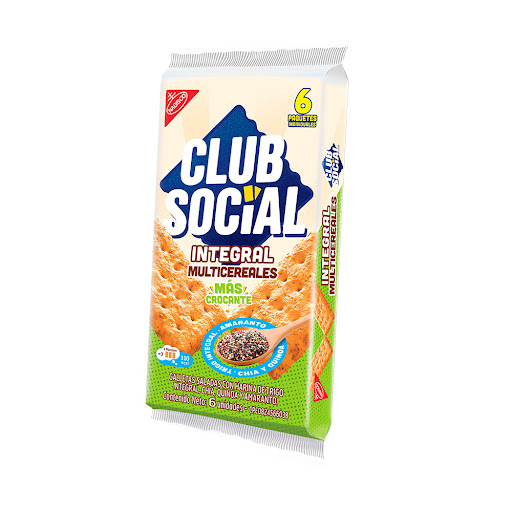 GALLETA CLUB SOCIAL MULTICEREALES 156 GR 6 UNIDADES