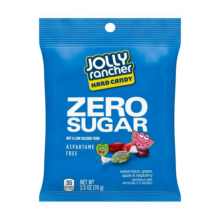 JOLLY RANCHER HARD CANDY ZERO SUGAR ASPARTAME FREE 70 GR