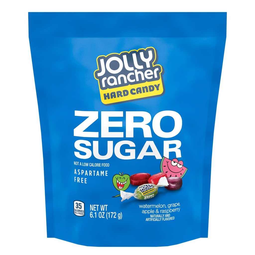 JOLLY RANCHER HARD CANDY ZERO SUGAR ASPARTAME FREE 172 GR