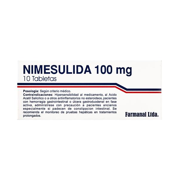 NIMESULIDA 100MG 10TAB