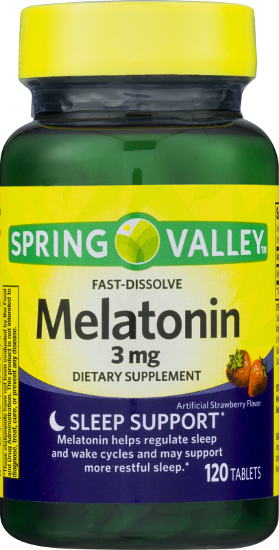 MELATONIN 3MG 120TABLETS SPRING VALLEY