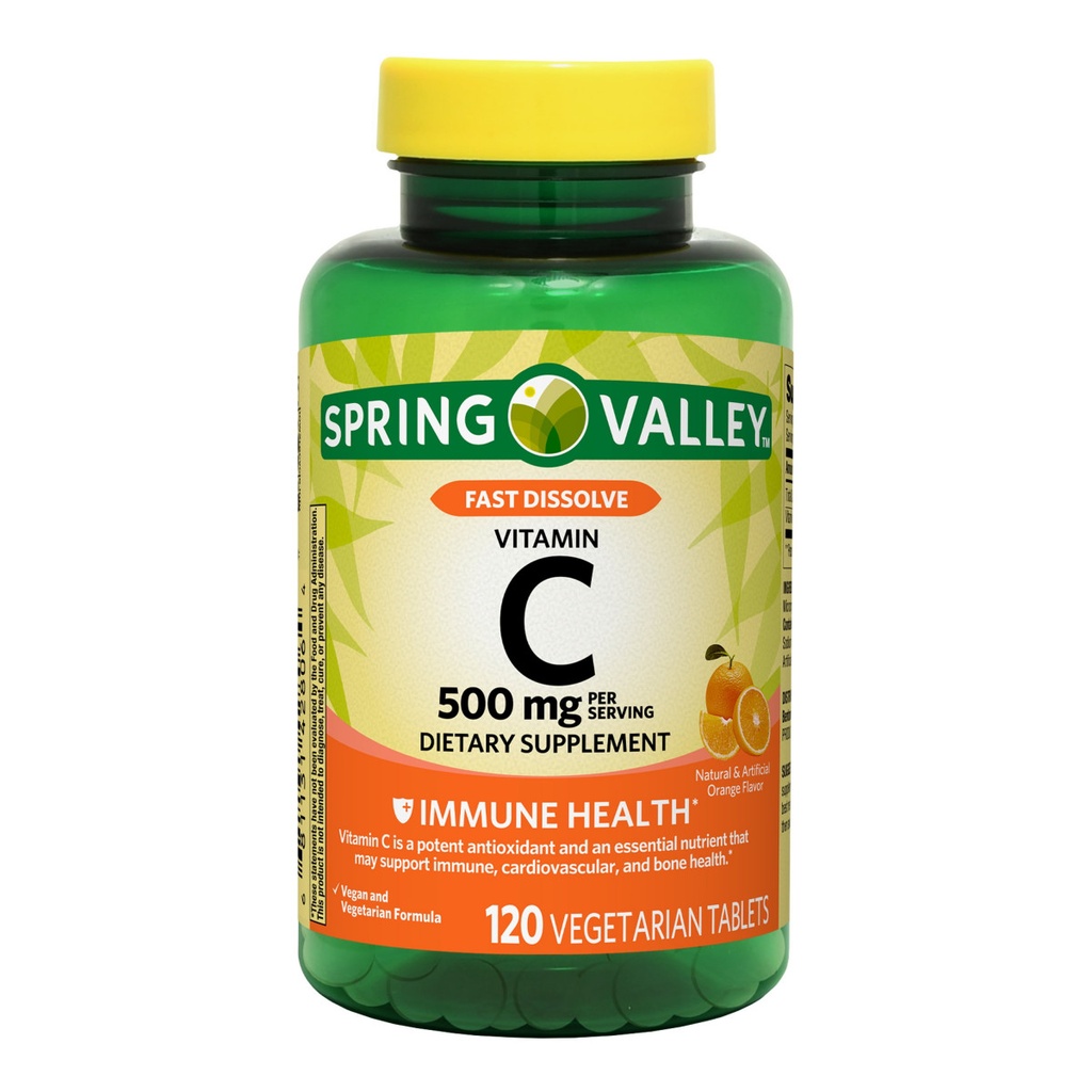 VITAMINA C 500 MG SPRING VALLEY 120 CAP