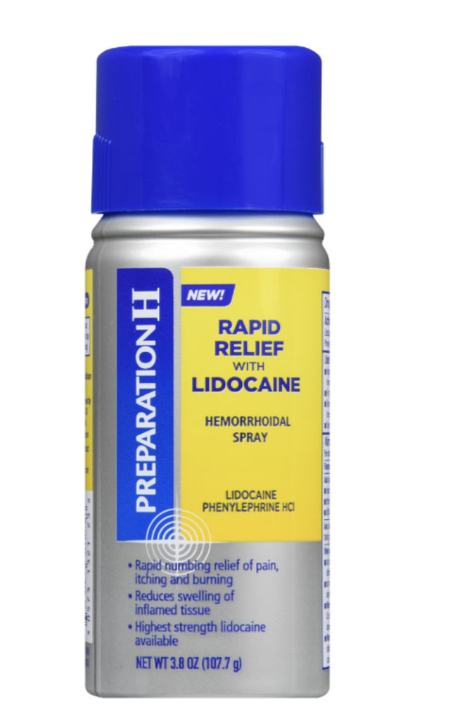 PREPARATION H RAPID WITH LIDOCAINE SPRAY 5% 107.7G