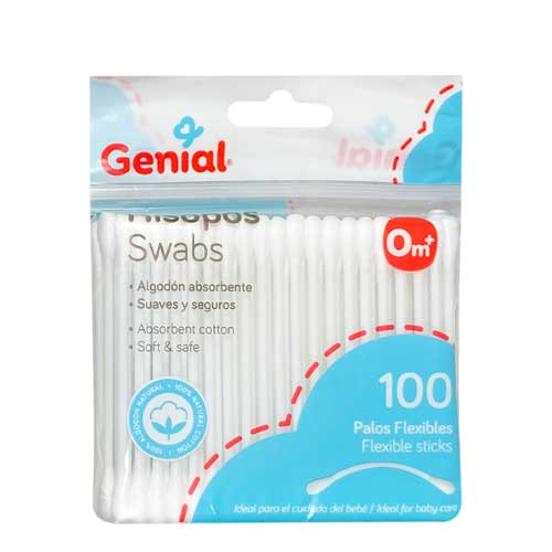GENIAL HISOPOS X 100 UNID