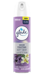 AROMATIZANTE GLADE EN SPRAY LAVANDER Y VANILLA 226 ML