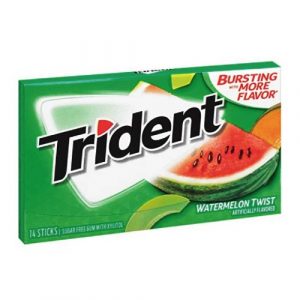 CHICLE TRIDENT WATERMELON TWIST 14 STICKS