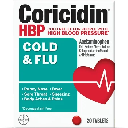 CORICIDIN HBP HIGH BLOOD PRESSURE X 20 TAB
