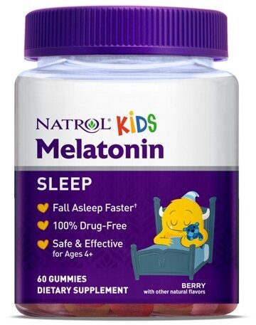 MELATONIN KIDS NATROL 1MG 60 GUMMIES