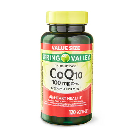 COQ10 100MG X 120 CAPS SPRING VALLEY